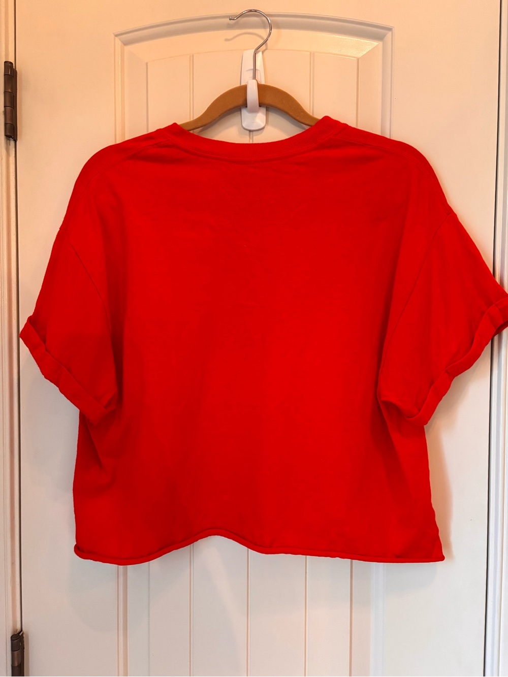 Coca Cola Red Crop Tee with White Logo women’s L - Picture 3 of 3